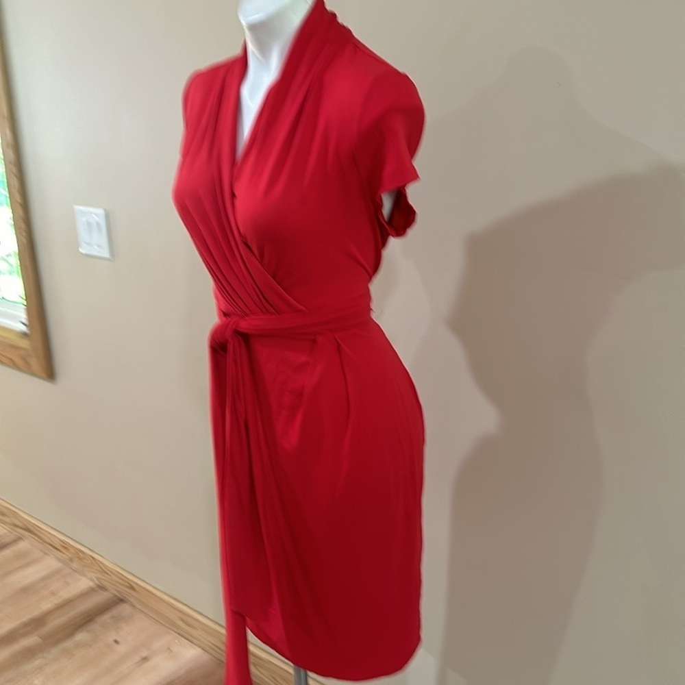 Adrianna Papell Red Midi Dress - Picture 9 of 12